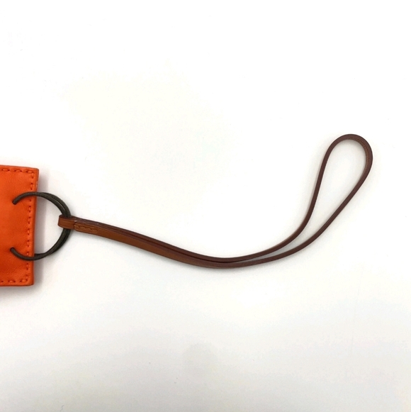 🔥 Hermès Sac Anjou Milo Shopper Bag Orange Y Engraved Bag Charm + Wrapping - Picture 12 of 16